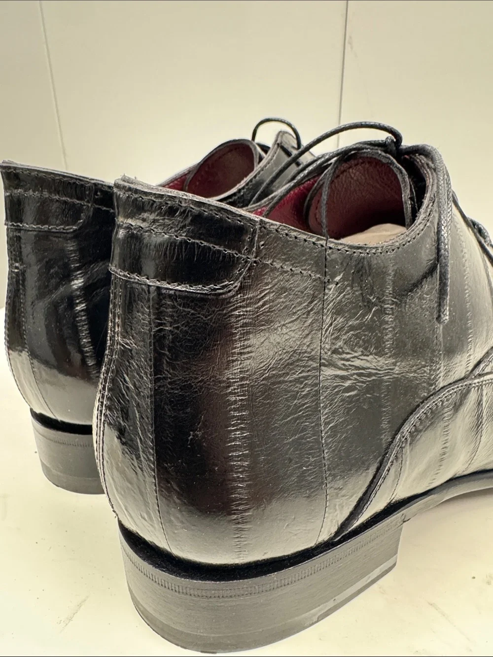 Caporicci genuine ELL Skin leather Black short boot size 8 (softest shoe)